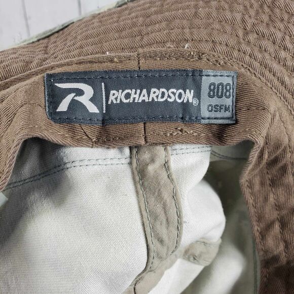 Richardson 808 Bucket Hat Liberty Soccer Logo Grey Camo Outdoor Sports OSFM GUC - Picture 5 of 6